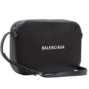 BALENCIAGA Camera Bag Calfskin Black Shoulder 476 5